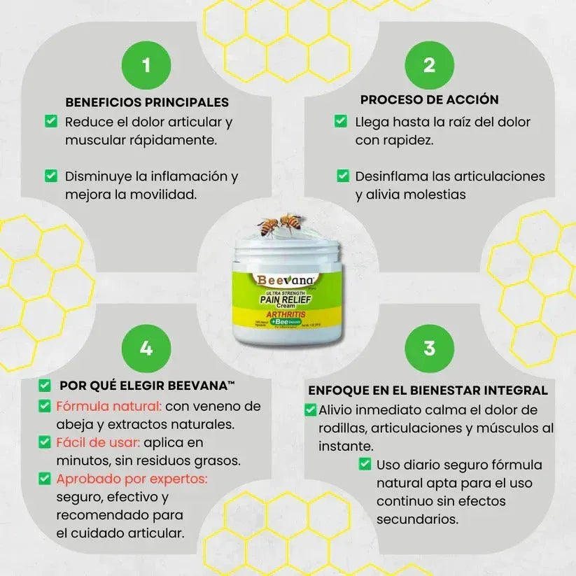 Beevana Alivio Profundo para Dolor Muscular y Articular
