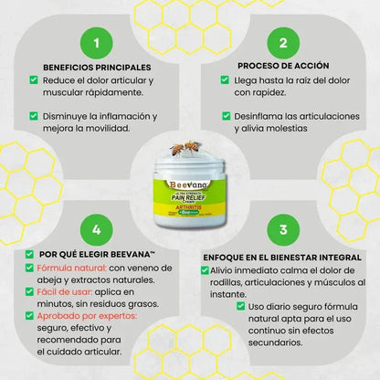 Beevana Alivio Profundo para Dolor Muscular y Articular